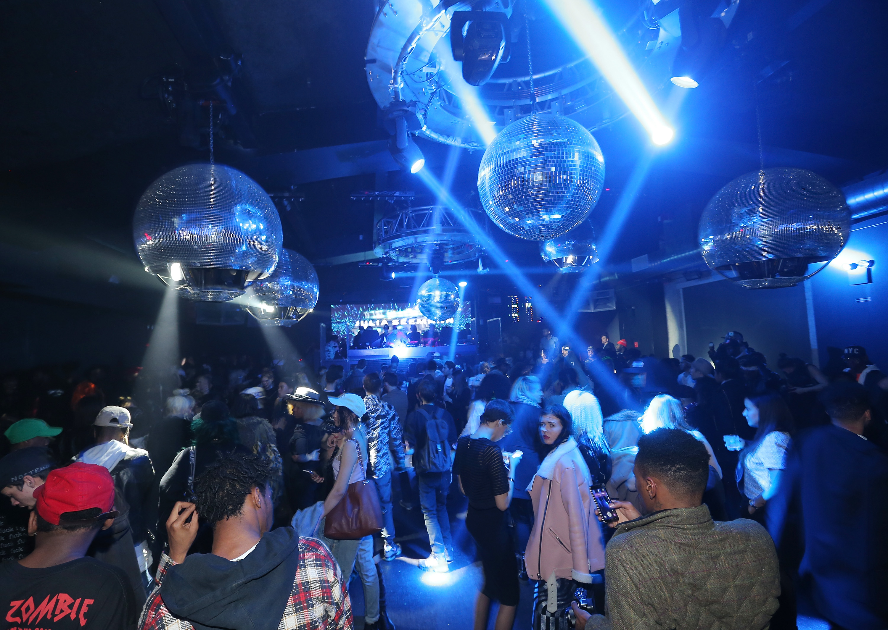 Atmosphere at the VFILES MADE FASHION After Party during Mercedes-Benz Fashion Week Fall 2015 at Space Ibiza