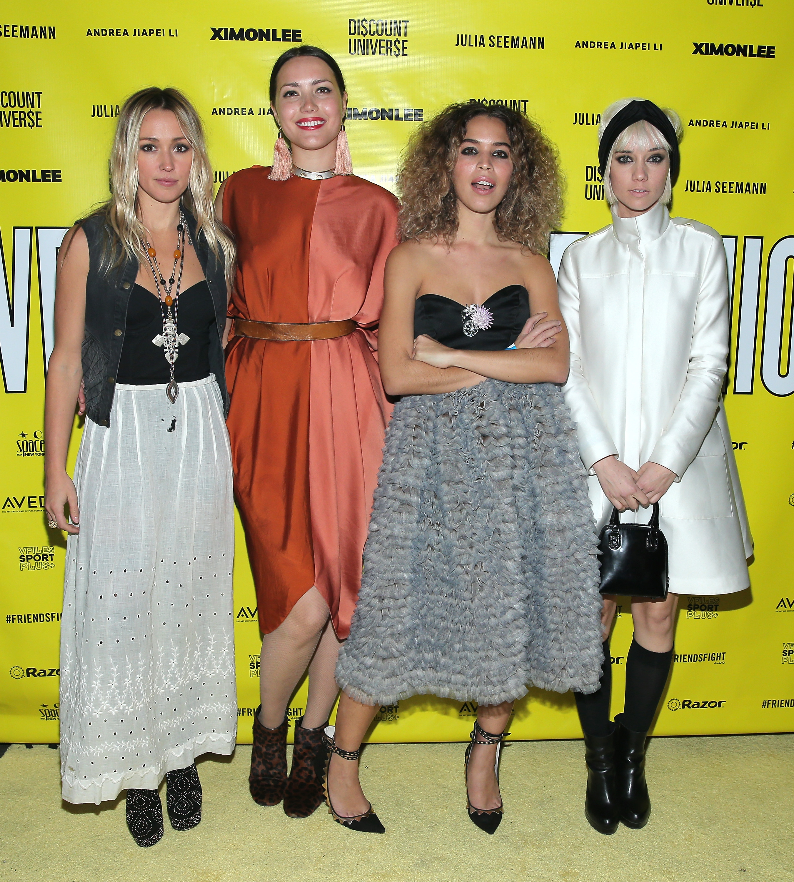 Designers Kate Greer, Liza Voloshin, Cleo Wade and Margot attend the VFILES MADE FASHION After Party during Mercedes-Benz Fashion Week Fall 2015 at Space Ibiza