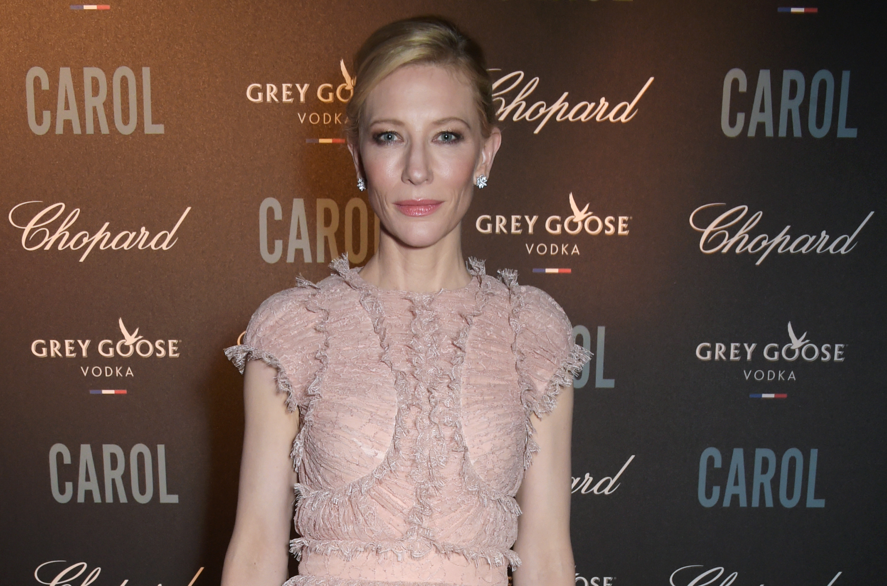 CANNES, FRANCE - MAY 17:  Actress Cate Blanchett attends the "Carol" party hosted by Chopard and Grey Goose at Baoli Beach, Cannes Film Festival on May 17, 2015 in Cannes, France.   Pic Credit: Dave Benett