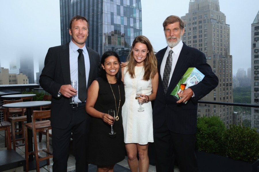 NEW YORK, NY - JUNE 15:  Bode Miller (L), Regina Verzosa (C) and Woody Miller (R) attend as Gold Medalist Bode Miller celebrates Father's Day with Jose Cuervo's Reserva De La Familia on June 15, 2015 in New York City.  (Photo by Cindy Ord/Getty Images for Jose Cuervo)