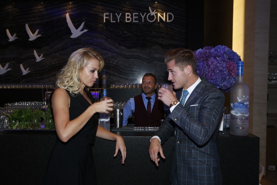 Hollywood, CA - July 14, 2015 - Milk Studios: Michelle Beadle and Robbie Rogers in the Grey Goose Interview Lounge at the Body at ESPYS Presented by Cadillac (Photo by Eddie Perlas / ESPN Images)