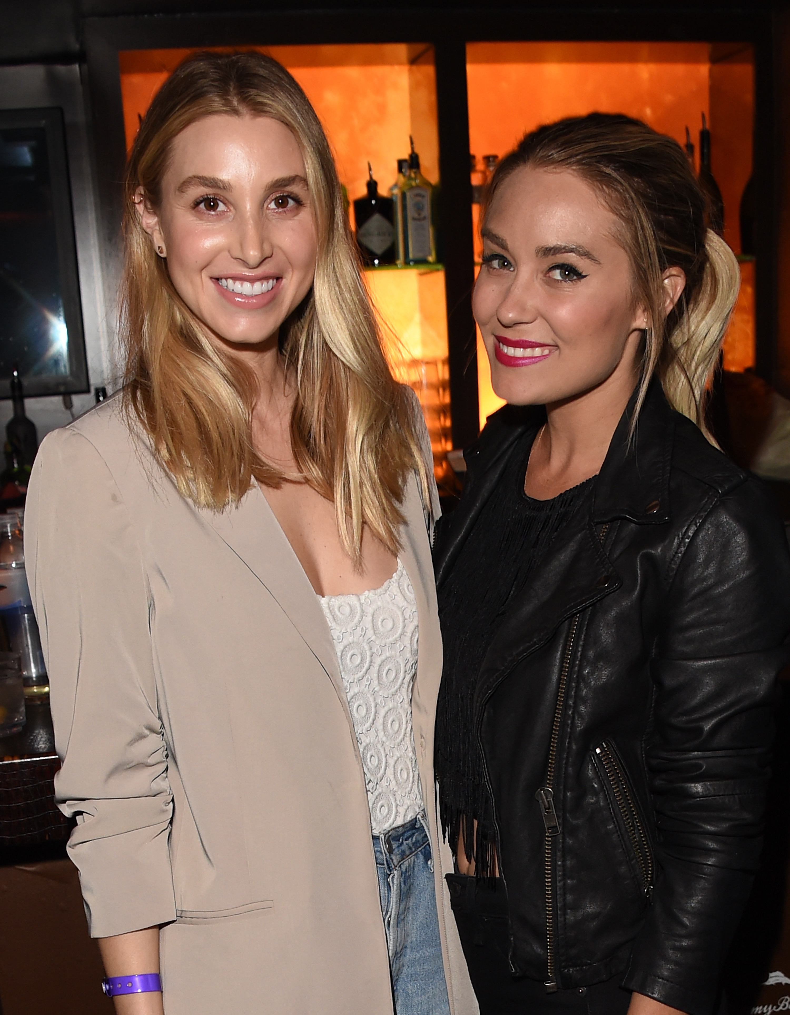 LOS ANGELES, CA - AUGUST 22: (L-R) Whitney Port and Lauren Conrad attend a private event at Hyde Staples Center hosted by Tommy Bahama during the Taylor Swift concert on August 22, 2015 in Los Angeles, California. (Photo by Jason Merritt/Getty Images for Tommy Bahama)