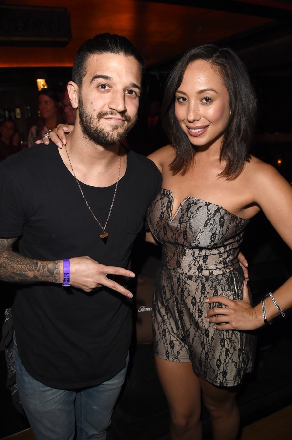 LOS ANGELES, CA - AUGUST 22: Mark Ballas and Cheryl Burke attend a private event at Hyde Staples Center hosted by Tommy Bahama during the Taylor Swift concert on August 22, 2015 in Los Angeles, California. (Photo by Jason Merritt/Getty Images for Tommy Bahama)