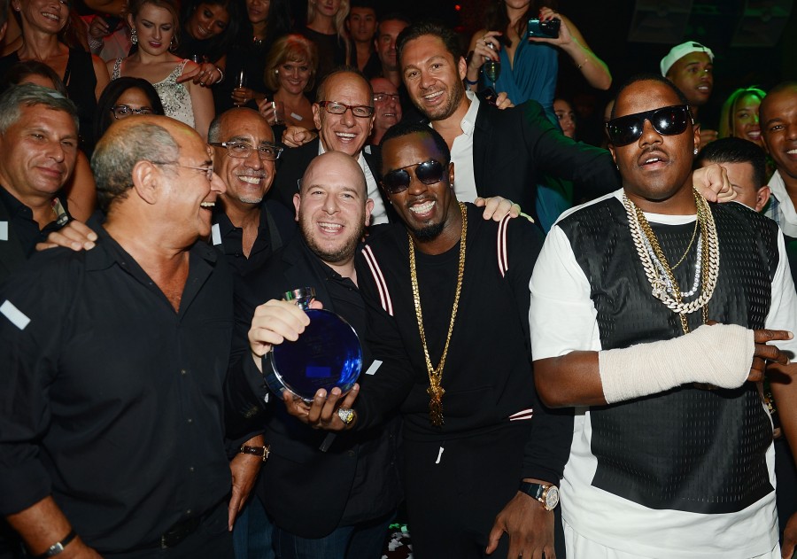 LAS VEGAS, NV - SEPTEMBER 19: Lou Abin, Marc Packer, Rich Wolf, Noah Tepperberg, Puff Daddy and Jason Strauss during the 10th anniversary celebration at TAO Las Vegas at the Venetian Hotel and Casino on September 19, 2015 in Las Vegas, Nevada. (Photo by Denise Truscello/WireImage) *** Local Caption *** Lou Abin; Marc Packer; Rich Wolf; Noah Tepperberg; Puff Daddy; Jason Strauss