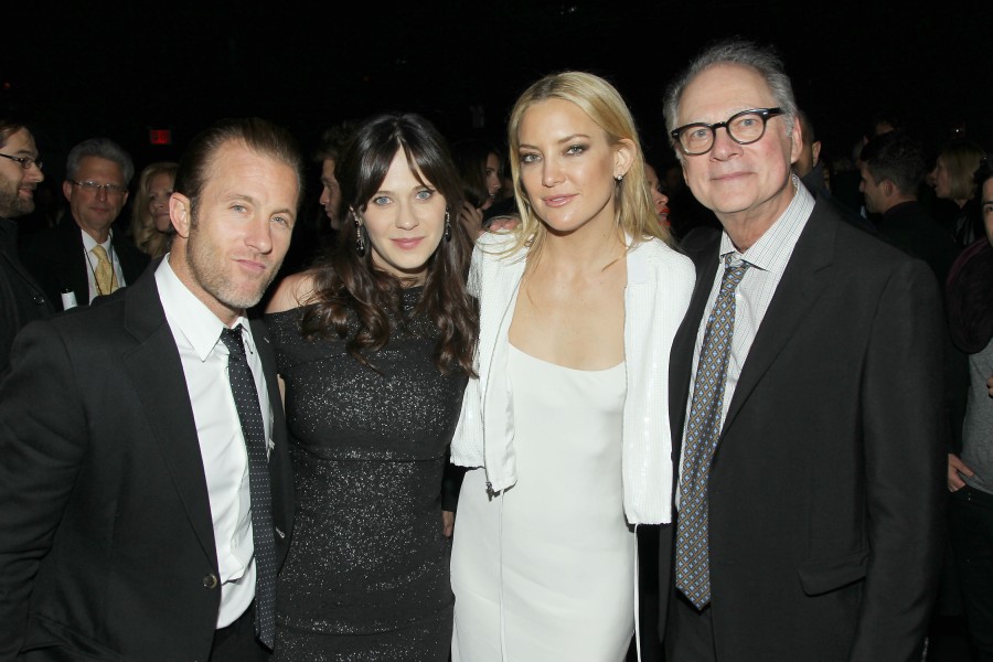 - New York, NY - 10/19/15 - The New York Premiere of Open Road Films' "Rock The Kasbah" presented by HUDSON New York City, a Morgans Hotel & Belvedere Vodka - After Party -PICTURED: Scott Caan, Zooey Deschanel, Kate Hudson, Barry Levinson (Director) -PHOTO by: Marion Curtis/StarPix -FILENAME: MC_15_01031416.JPG -LOCATION: HUDSON New York City, a Morgans Hotel Startraks Photo New York, NY For licensing please call 212-414-9464 or email sales@startraksphoto.com Image may not be published in any way that is or might be deemed defamatory, libelous, pornographic, or obscene. Please consult our sales department for any clarification or question you may have. Startraks Photo reserves the right to pursue unauthorized users of this image. If you violate our intellectual property you may be liable for actual damages, loss of income, and profits you derive from the use of this image, and where appropriate, the cost of collection and/or statutory damages.