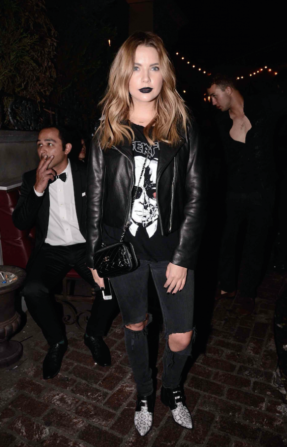 Ashley Benson attend the 2015 Just Jared Halloween Party at No Vacancy on Saturday, 10/31/15 in Hollywood, CA. (Photo by Dan Steinberg/Invision for Just Jared/AP Images)