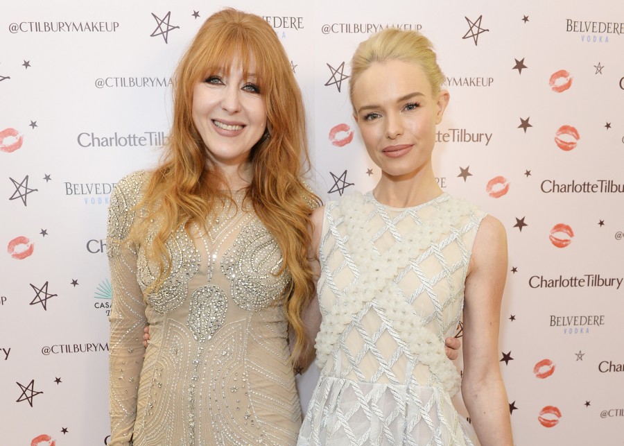 LONDON, ENGLAND - DECEMBER 03: Charlotte Tilbury (L) and Kate Bosworth attend Charlotte Tilbury's naughty Christmas party celebrating the launch of Charlotte's new flagship beauty boutique in Covent Garden on December 3, 2015 in London, England. Pic Credit: Dave Benett