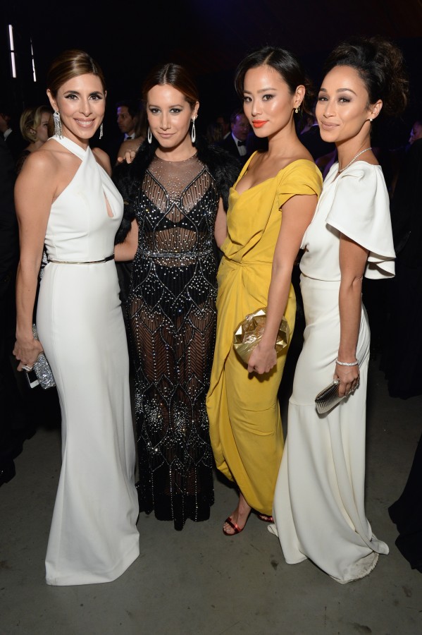 CULVER CITY, CA - JANUARY 09:  (L-R) Actors Jamie-Lynn Sigler, Ashley Tisdale, Jamie Chung and Cara Santana attend The Art of Elysium 2016 HEAVEN Gala presented by Vivienne Westwood & Andreas Kronthaler at 3LABS on January 9, 2016 in Culver City, California.  (Photo by Michael Kovac/Getty Images for Art of Elysium)