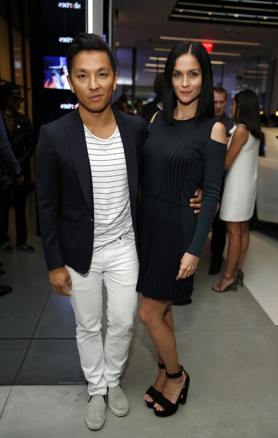 NEW YORK, NY - JUNE 08: Fashion Designer Prabal Gurung and DJ Leigh Lezark attend Conde Nast Traveler Celebrates "Shorties" With Moet & Chandon Imperial Minis at Cadillac House on June 8, 2016 in New York City. (Photo by Brian Ach/Getty Images for Moet & Chandon)