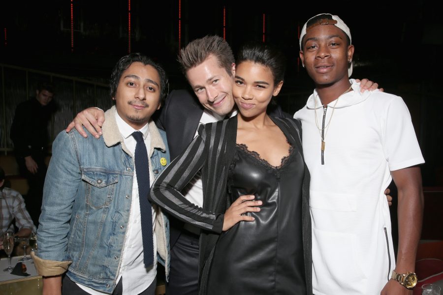LOS ANGELES, CA - NOVEMBER 09: (L-R) Actors Tony Revolori, Glen Powell, Alexandra Shipp, and RJ Cyler attend The Hollywood Reporter's Next Gen 2016 Celebration At Nightingale on November 9, 2016 in Los Angeles, California. (Photo by Todd Williamson/Getty Images for The Hollywood Reporter)