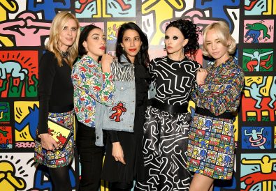 NEW YORK, NY - NOVEMBER 13:  Nicky Hilton Rothschild, Mia Moretti, Huma Abedin, Stacey Bendet and Margot attend the Launch Of Keith Haring x alice + olivia at Highline Stages on November 13, 2018 in New York City.  (Photo by Craig Barritt/Getty Images for alice + olivia by Stacey Bendet)