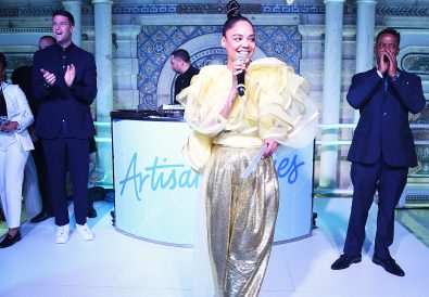 MIAMI BEACH, FLORIDA - DECEMBER 06: Tessa Thompson speaks onstage at the 9th Annual Bombay Sapphire Artisan Series Finale Hosted By Tessa Thompson at Villa Casa Casuarina on December 06, 2018 in Miami Beach, Florida. (Photo by Jamie McCarthy/Getty Images for Bombay Sapphire)