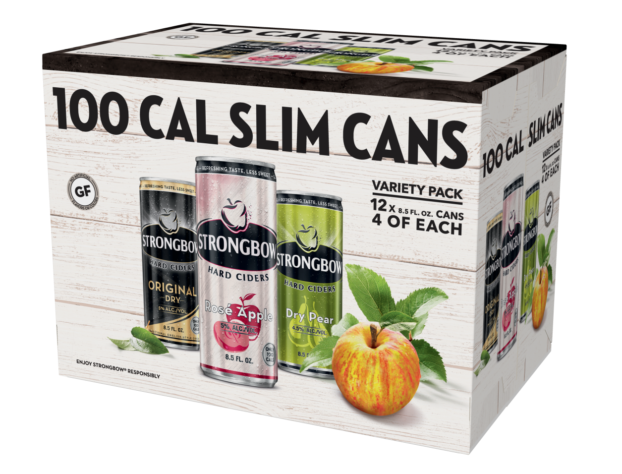 Strongbow Hard Cider 100 Cal Slim Cans