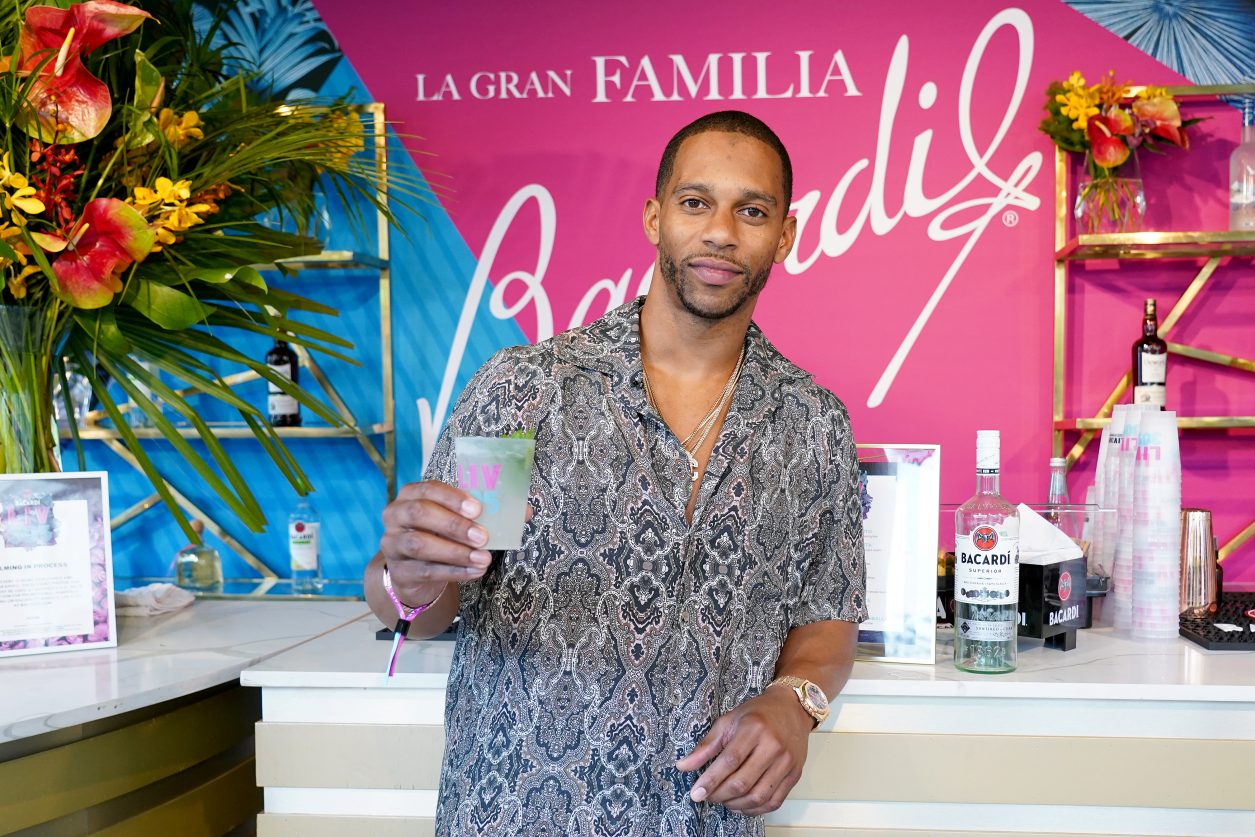 MIAMI BEACH, FLORIDA - FEBRUARY 01: Former NFL player Victor Cruz attends BACARDI's Big Game Party at Surfcomber Hotel on February 01, 2020 in Miami Beach, Florida. (Photo by Alexander Tamargo/Getty Images for BACARDI)