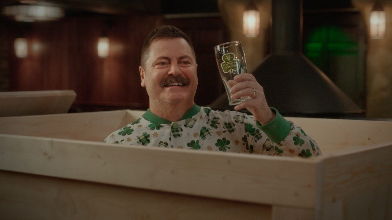 Guinness is teaming up with Nick Offerman to give you an entire month to get ready for his favorite day of the year – St. Patrick’s Day – with the official Guinness Countdown to St. Patrick’s Day.